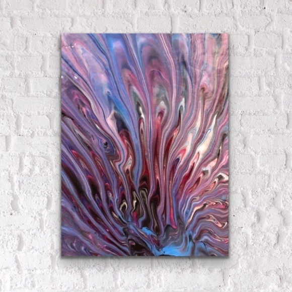 Original signed pour art signed by artist - Picture 3 of 6